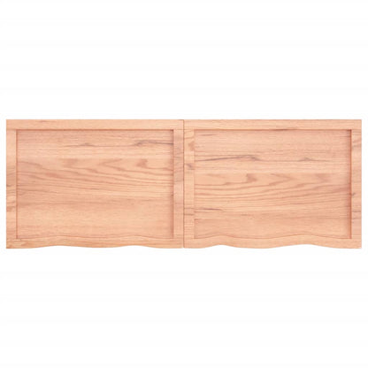 Tafelblad 40X50X(2-6)Cm Behandeld Massief Eikenhout Lichtbruin 140 x 50 x 6 cm