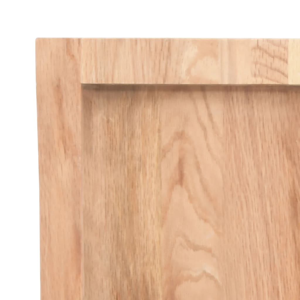 Tafelblad 40X50X(2-6)Cm Behandeld Massief Eikenhout Lichtbruin 140 x 50 x 6 cm
