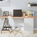 Tabletop 140x60x(2-4)cm treated solid light brown oak