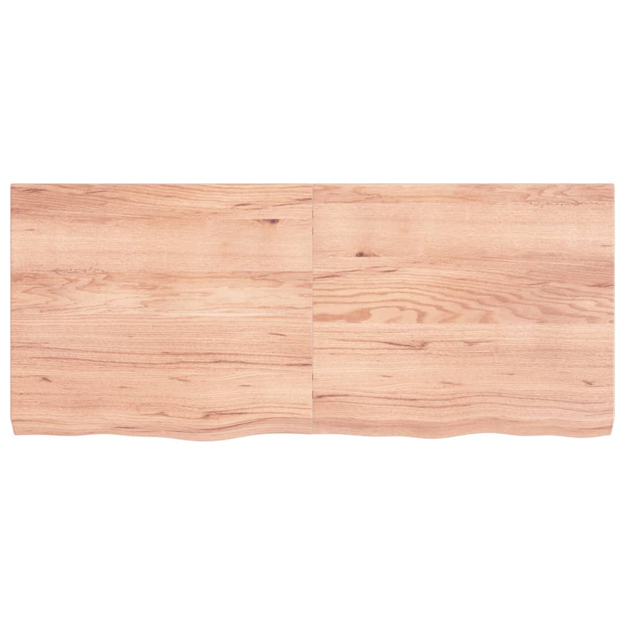 Tafelblad 40X60X(2-6)Cm Behandeld Massief Eikenhout Lichtbruin 140 x 60 x 6 cm