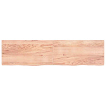 Tafelblad 200X50X(2-4)Cm Behandeld Massief Eikenhout Lichtbruin 200 x 50 x 4 cm