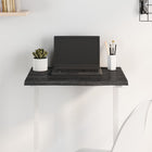 Tabletop 60x40x2 cm treated solid oak dark brown