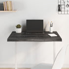 Tabletop 80x60x(2-4)cm treated solid oak dark brown
