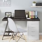 Tabletop 120x40x(2-6)cm treated dark brown oak