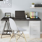 Tabletop 140x50x(2-4)cm treated oak dark brown