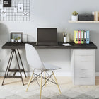 Tabletop 160x60x(2-4)cm treated dark brown oak