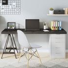 Tabletop 160x60x(2-6)cm treated oak dark brown
