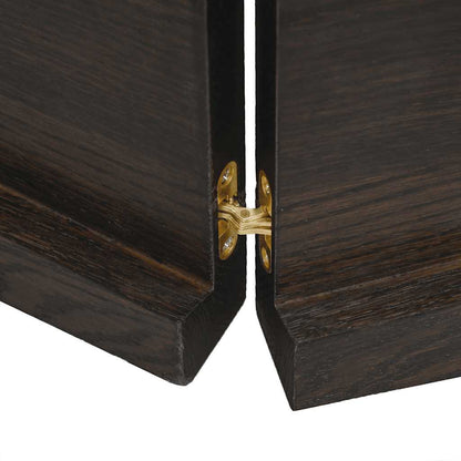 Tafelblad 220x50x(2-4)cm behandeld eikenhout donkerbruin