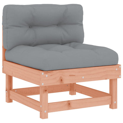 -Delige Loungeset Met Kussens Massief Douglashout Natuurlijk douglashout