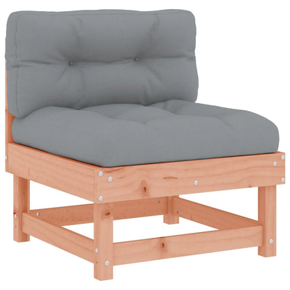 -Delige Loungeset Met Kussens Massief Douglashout Natuurlijk douglashout