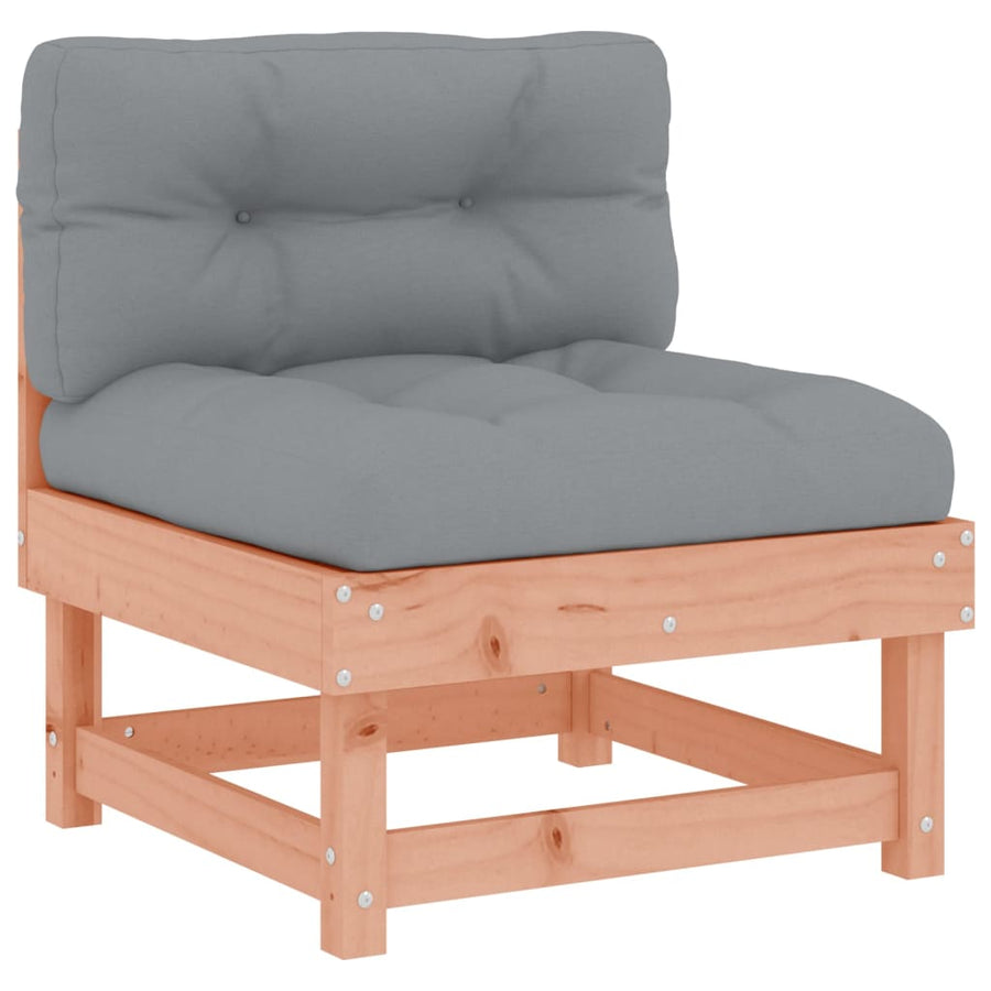 -Delige Loungeset Met Kussens Massief Douglashout Natuurlijk douglashout