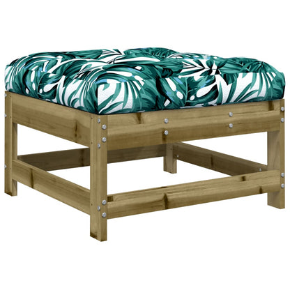 -Delige Loungeset Met Kussens Geïmpregneerd Grenenhout Bruin