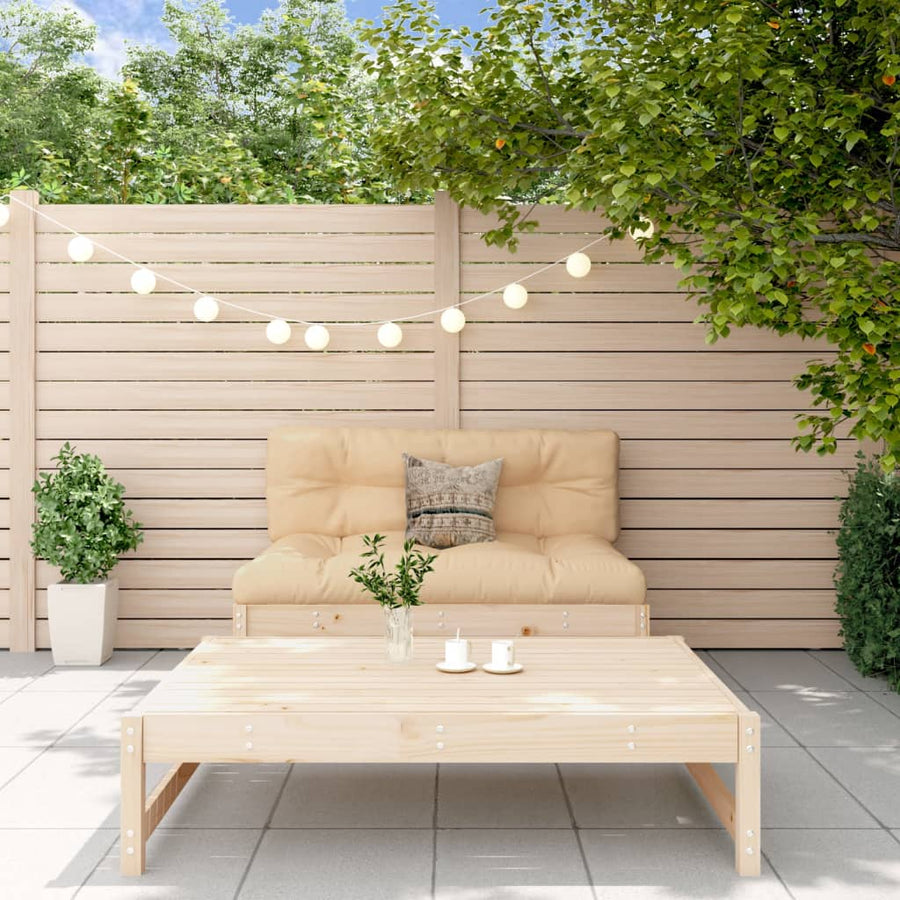 Loungeset Met Kussens Massief Grenen Natuurlijk grenenhout