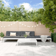 Loungeset 4-delig massief grenenhout wit
