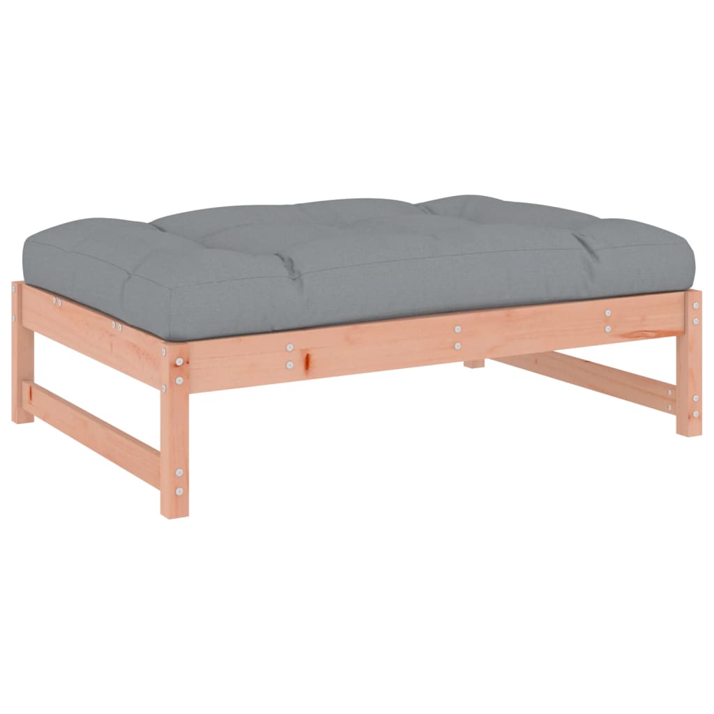 -Delige Loungeset Met Kussens Massief Douglashout Natuurlijk douglashout