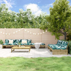 6-piece Lounge Set with Cushions, impregnated pine wood