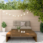 Loungeset 2-delig massief hout honingbruin