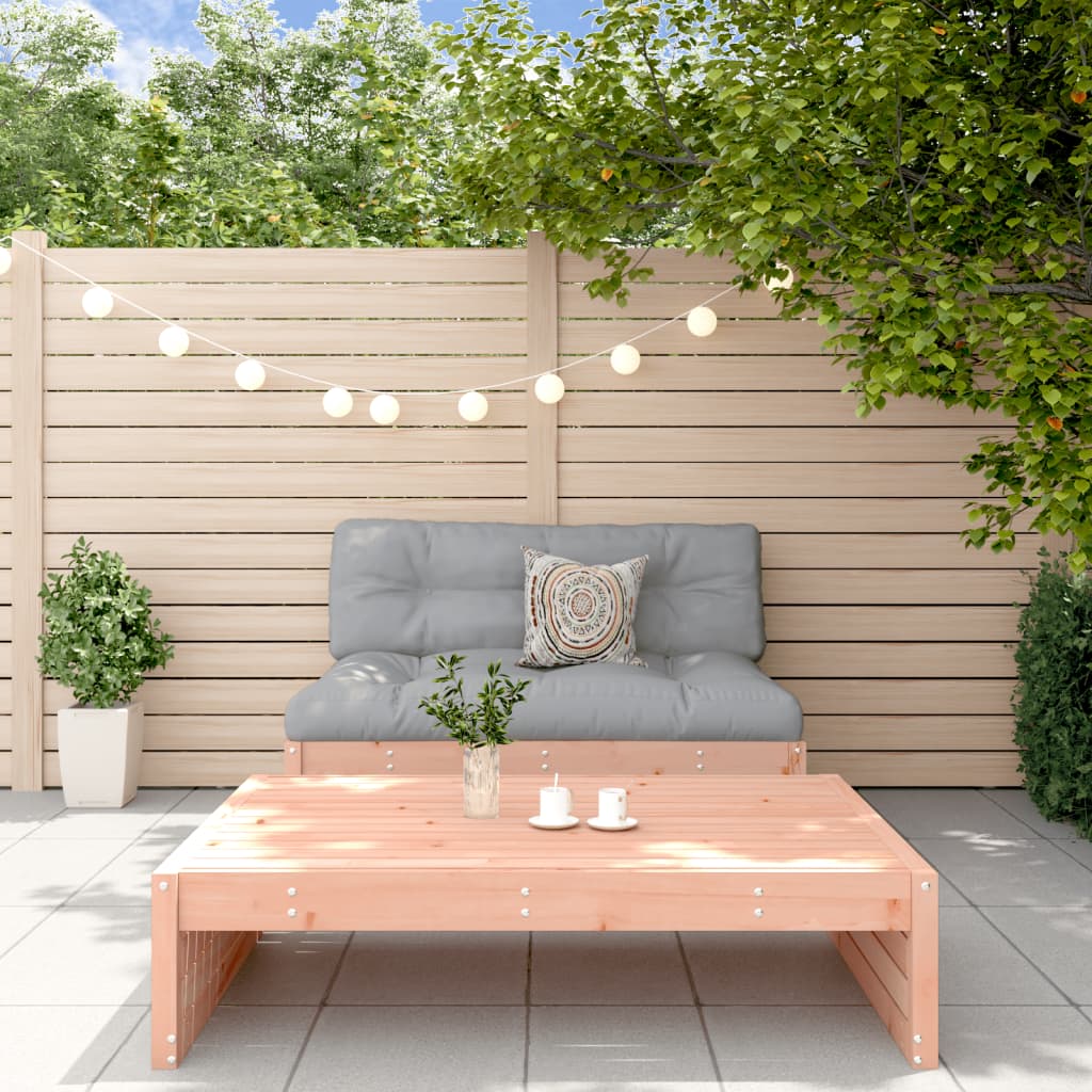 -Delige Loungeset Met Kussens Massief Douglashout Natuurlijk douglashout