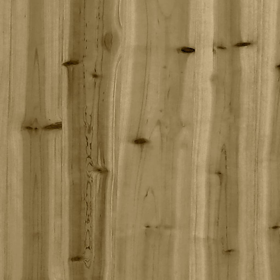 -Delige Loungeset Met Kussens Geïmpregneerd Grenenhout Bruin