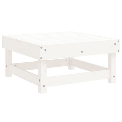 -Delige Loungeset Massief Grenenhout Wit