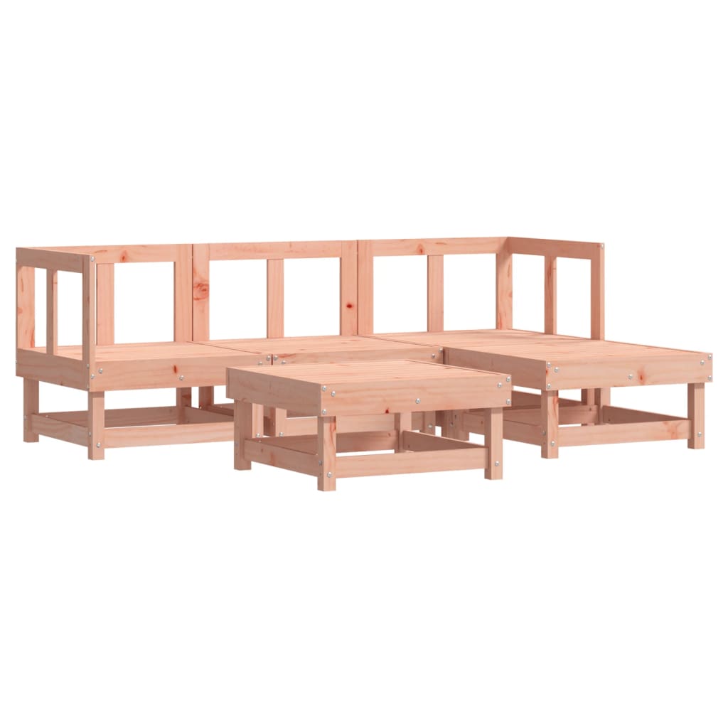 -Delige Loungeset Massief Douglashout Natuurlijk douglashout
