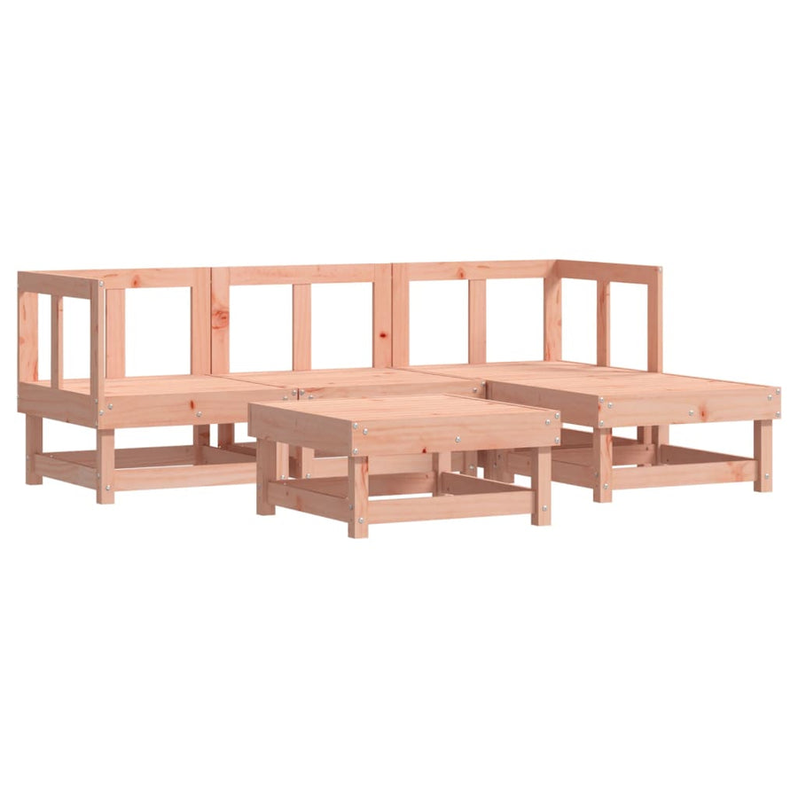 -Delige Loungeset Massief Douglashout Natuurlijk douglashout