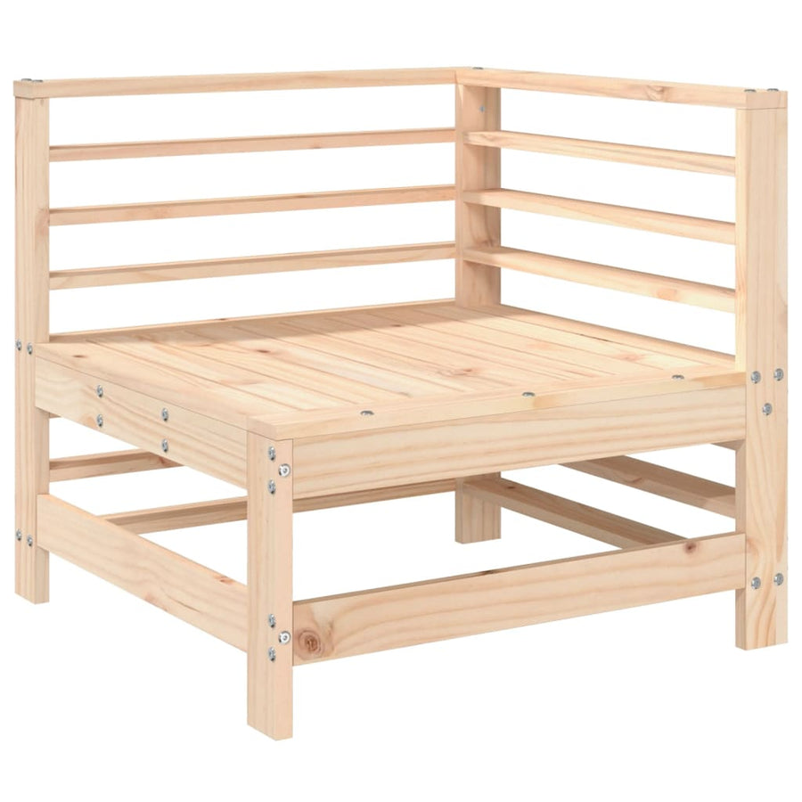 -Delige Loungeset Massief Grenenhout Natuurlijk grenenhout