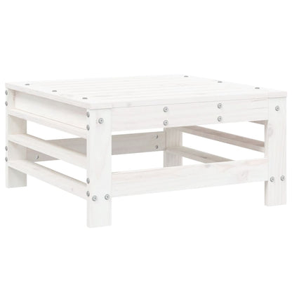 -Delige Loungeset Massief Grenenhout Wit
