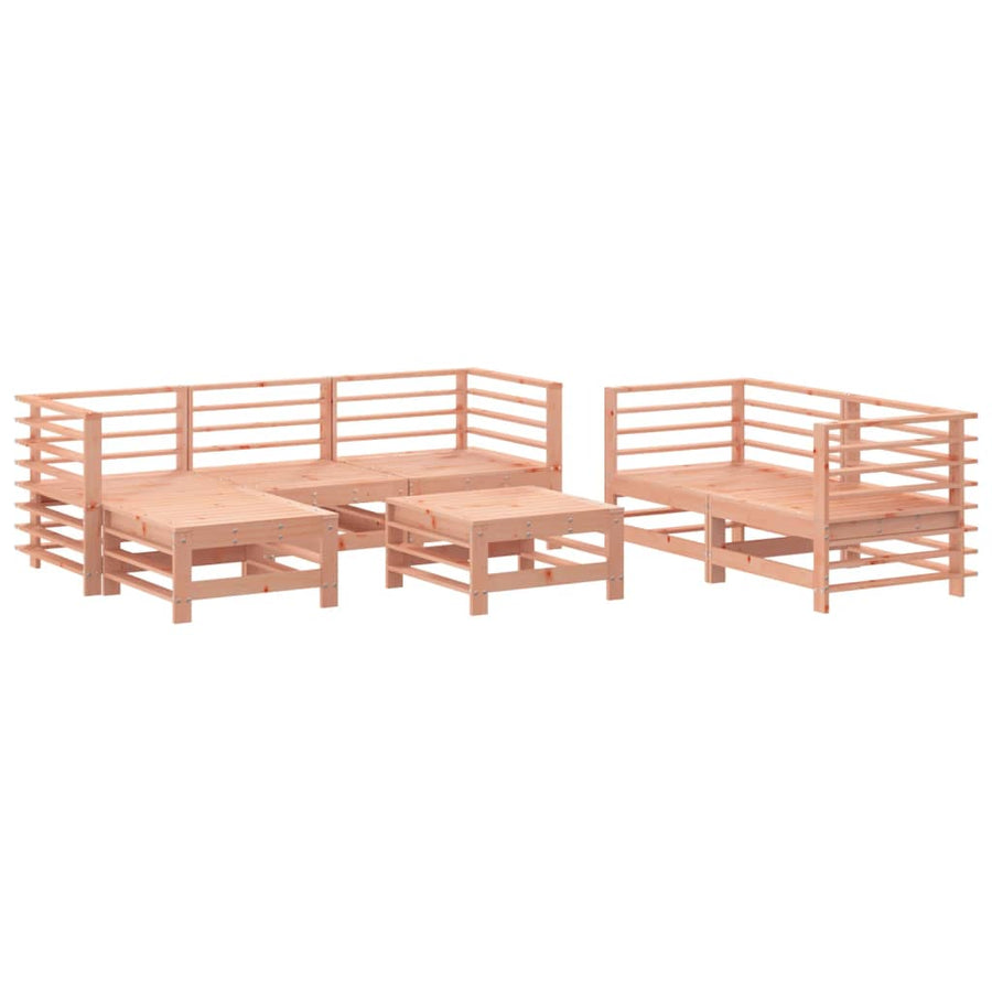-Delige Loungeset Massief Douglashout Natuurlijk douglashout