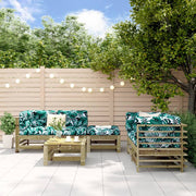 6-piece Lounge Set Impregnated Pine Wood