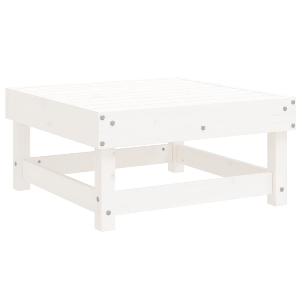 -Delige Loungeset Massief Grenenhout Wit