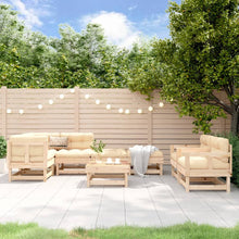 -Delige Loungeset Massief Grenenhout Natuurlijk grenenhout