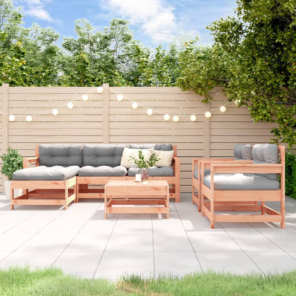 7-delige Loungeset massief douglashout