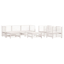 -Delige Loungeset Massief Grenenhout Wit