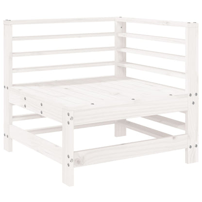 -Delige Loungeset Massief Grenenhout Wit