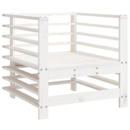 -Delige Loungeset Massief Grenenhout Wit