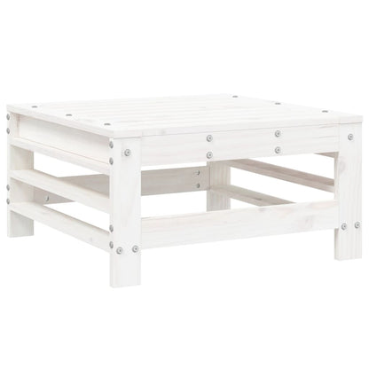 -Delige Loungeset Massief Grenenhout Wit