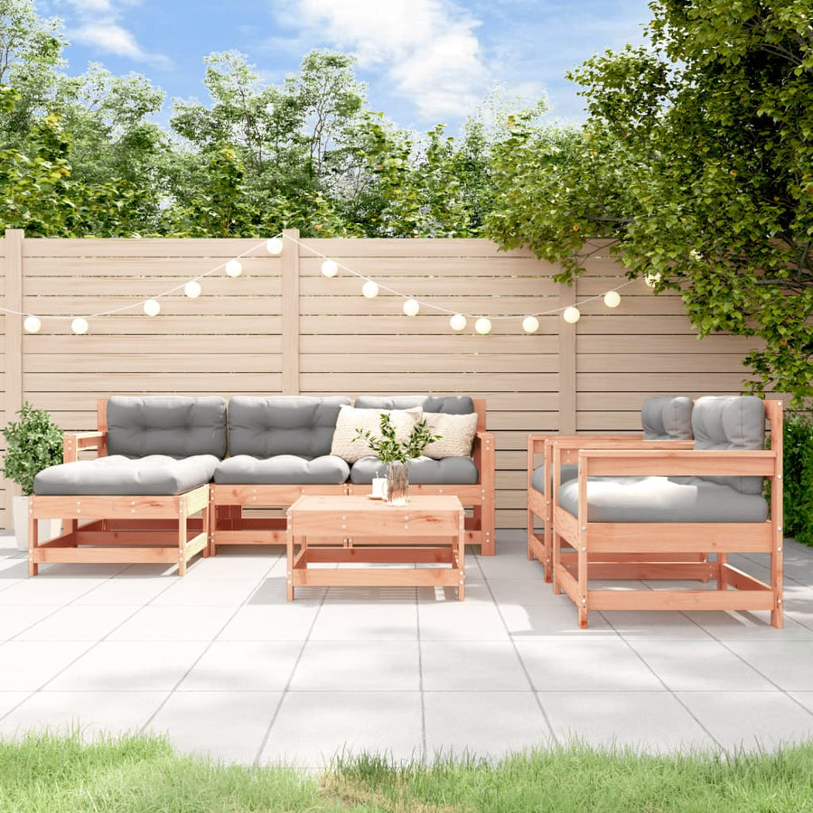 7-delige Loungeset massief douglashout