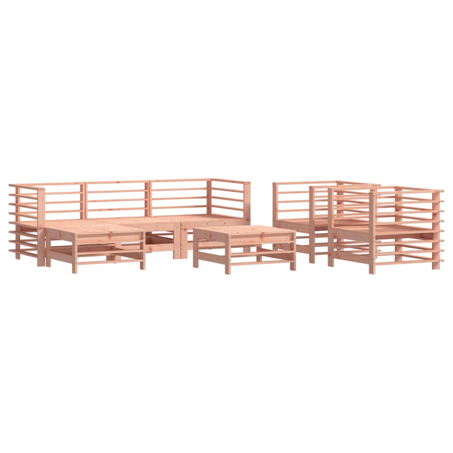 -Delige Loungeset Massief Douglashout Natuurlijk douglashout