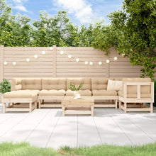 -Delige Loungeset Massief Grenenhout Natuurlijk grenenhout