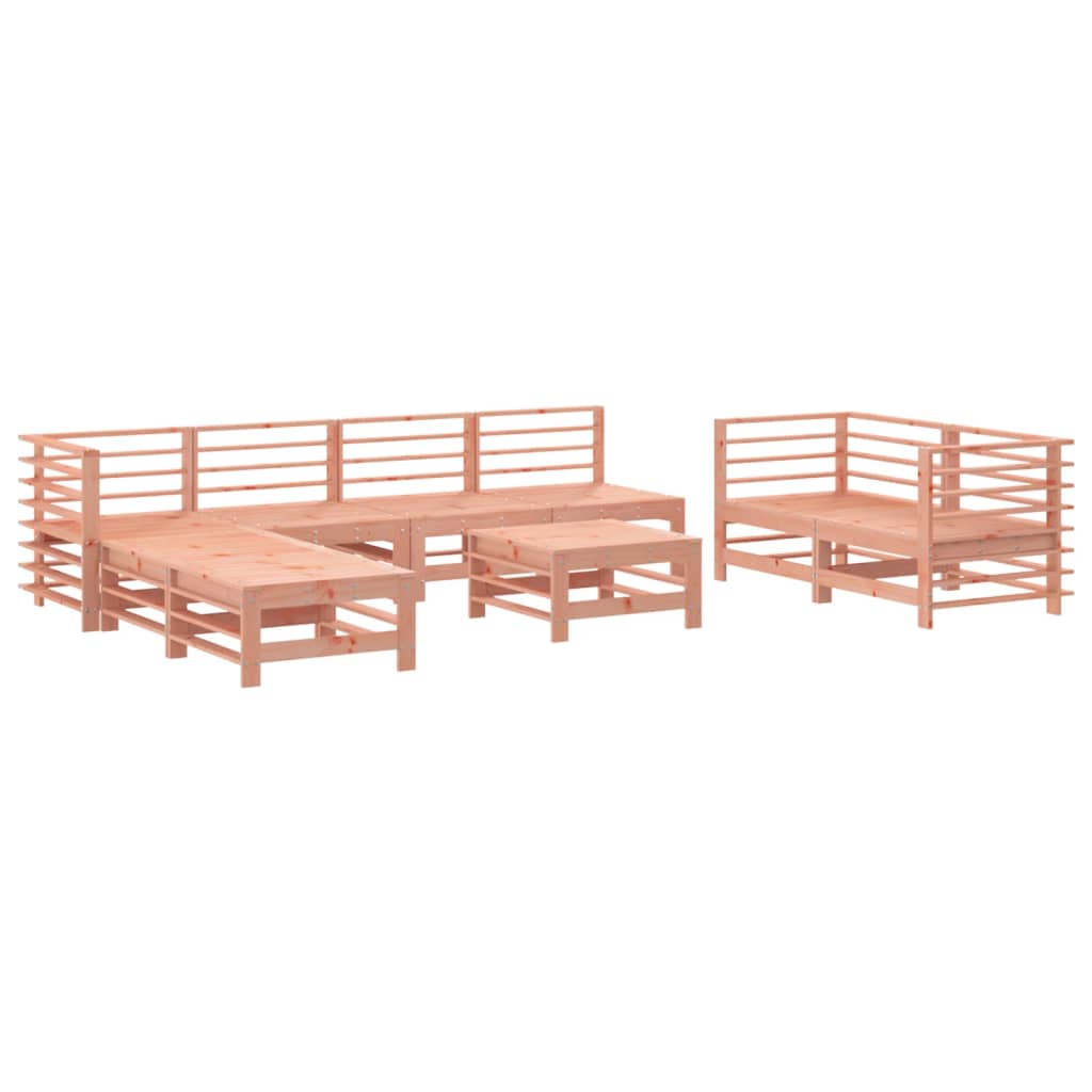 -Delige Loungeset Massief Douglashout Natuurlijk douglashout