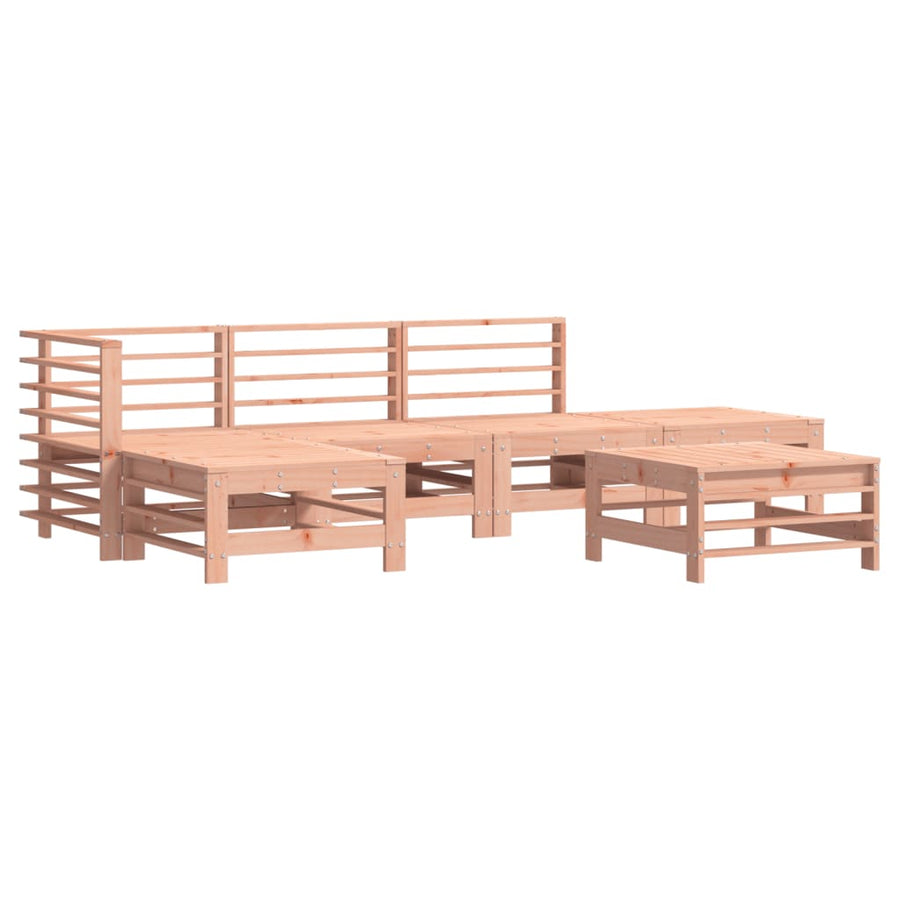 -Delige Loungeset Massief Douglashout Natuurlijk douglashout