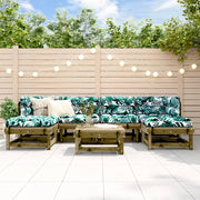 7-piece impregnated pine lounge set