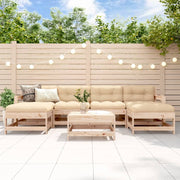 Loungeset 7-delig massief grenenhout
