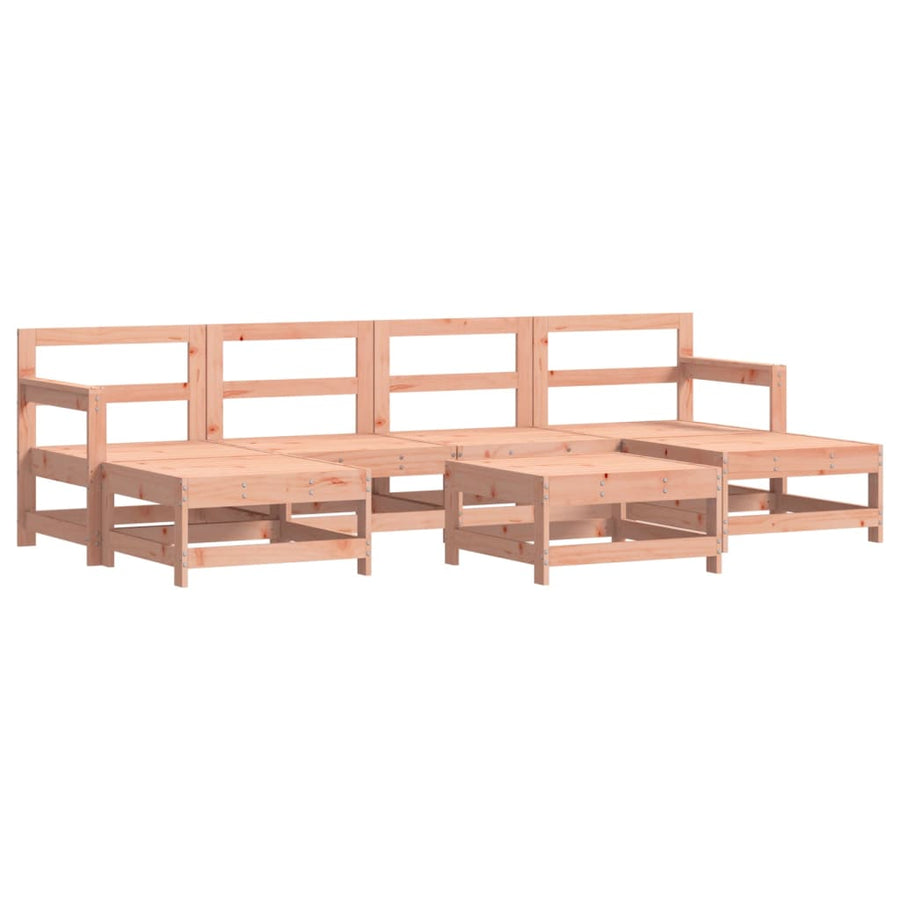 -Delige Loungeset Massief Douglashout Natuurlijk douglashout