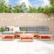 Loungeset 7-delig massief douglashout