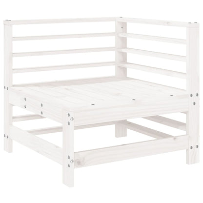 -Delige Loungeset Massief Grenenhout Wit
