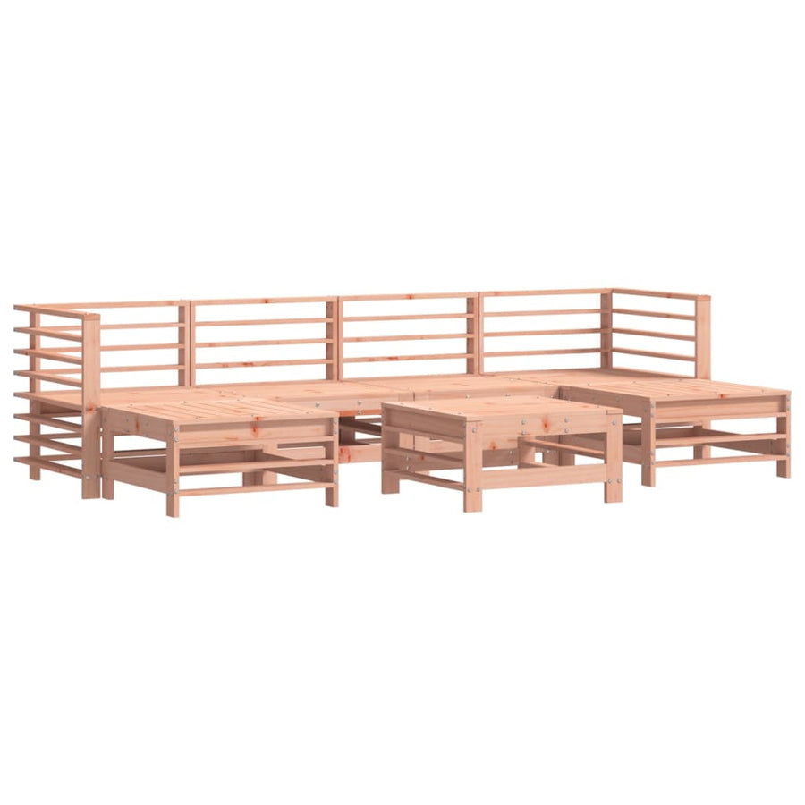 -Delige Loungeset Massief Douglashout Natuurlijk douglashout