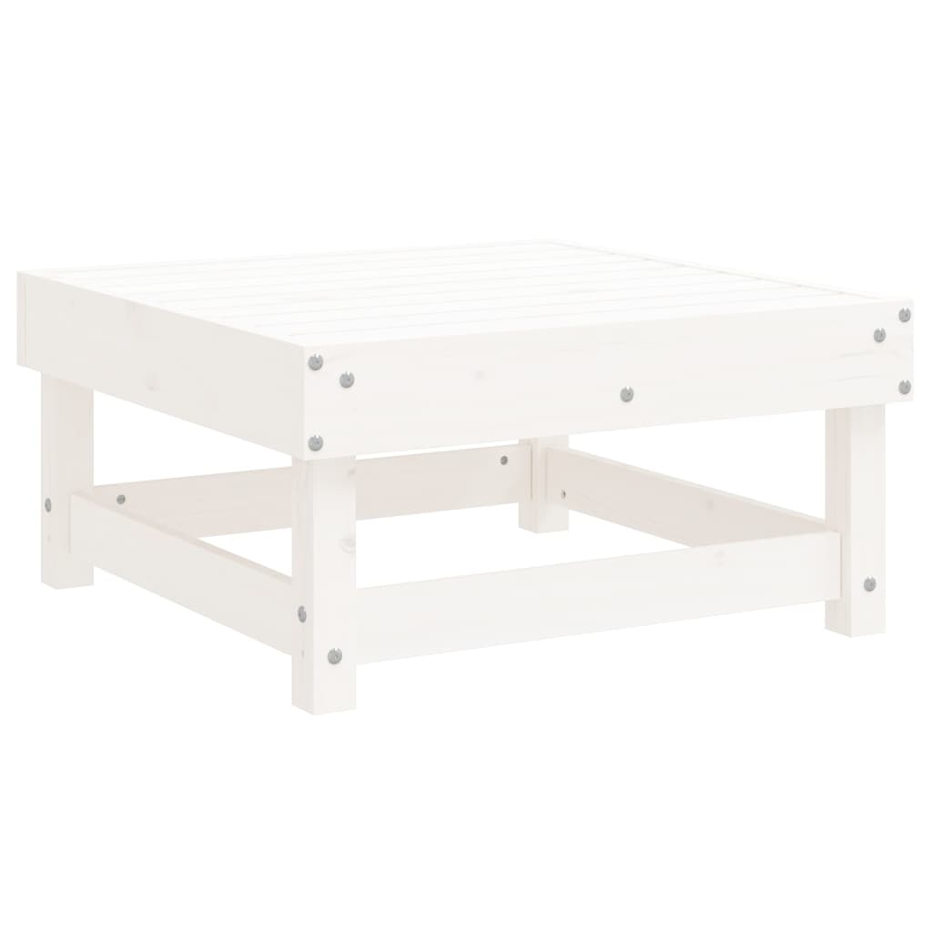 -Delige Loungeset Massief Grenenhout Wit