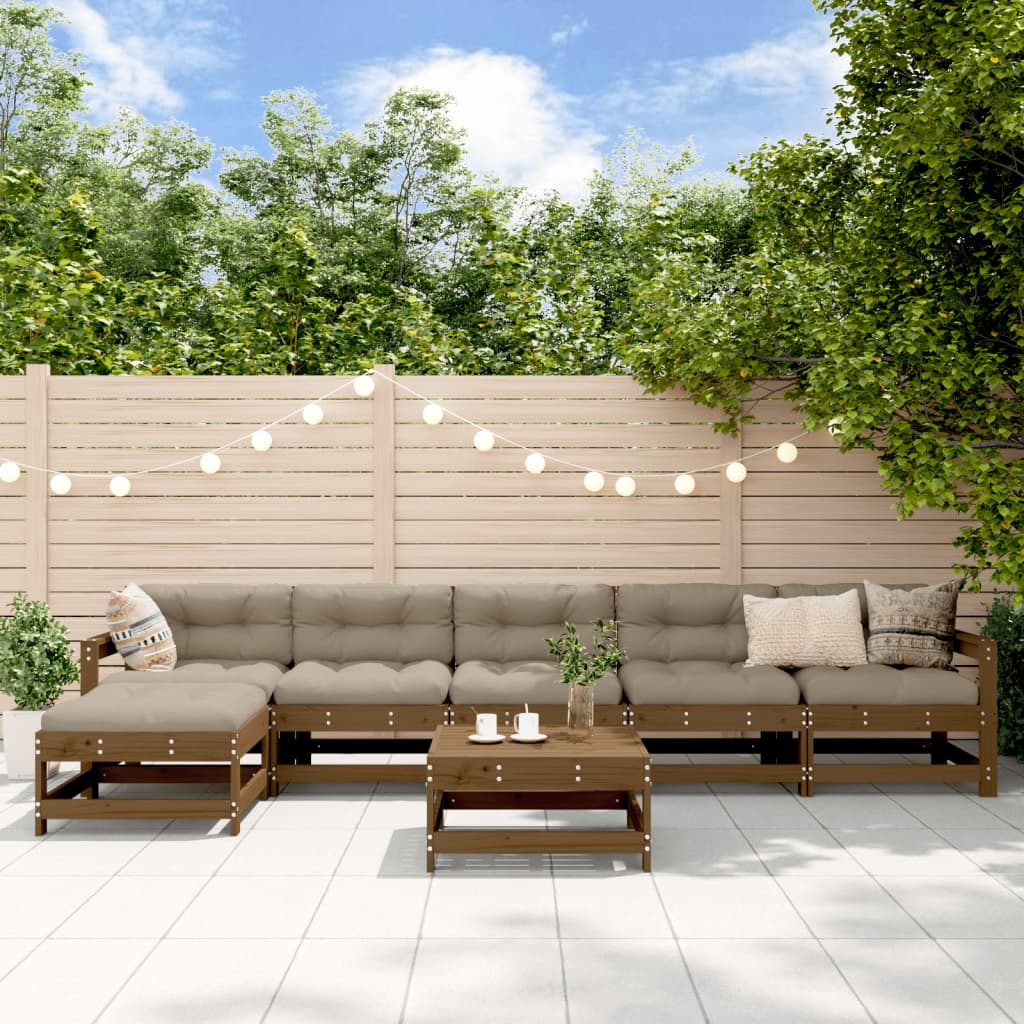 Tuinset Massief Grenenhout Honingbruin Honingbruin grenenhout